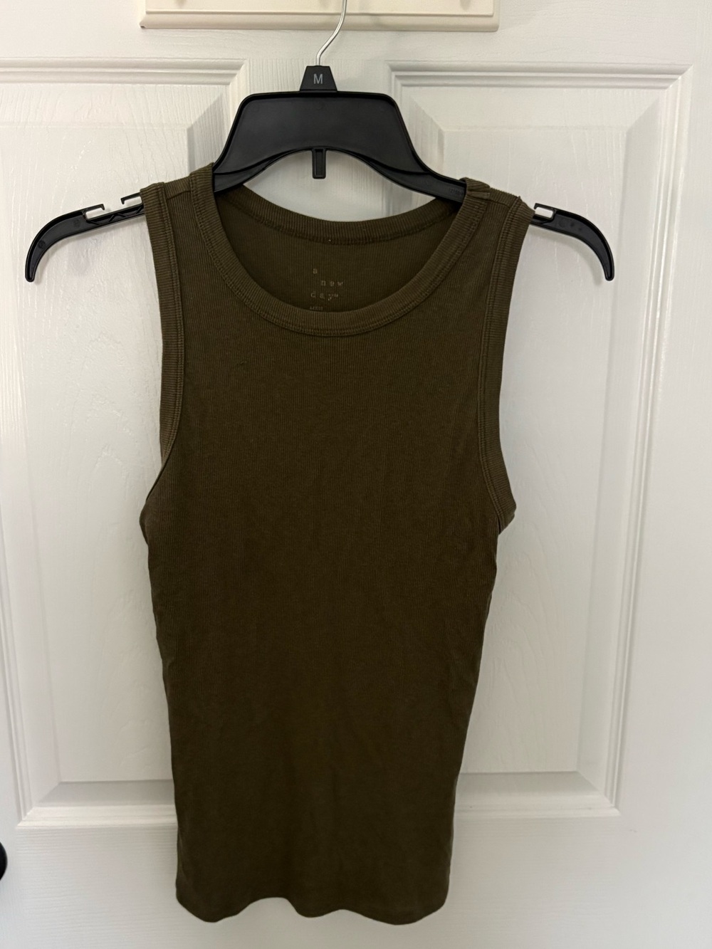 a new day Olive Ribbed Tank Top - Women